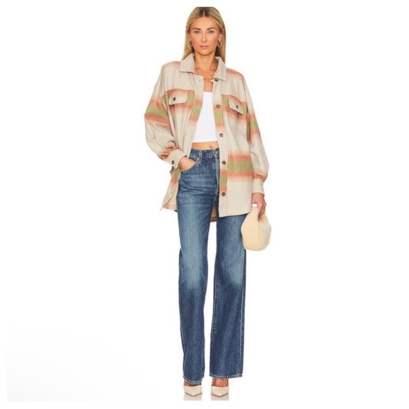 Free People Ruby Print Jacket Marzipan Combo Oversized Sz S
Distress NWT $178 - Picture 5 of 9